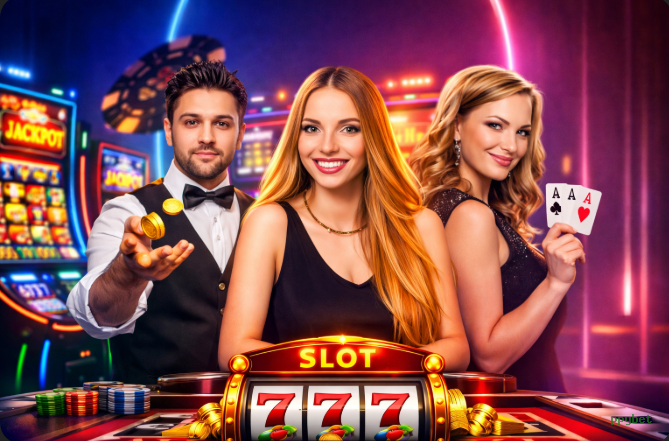 Jogos de Cassino Premium - Slots, Roleta, Blackjack e Dealer Ao Vivo